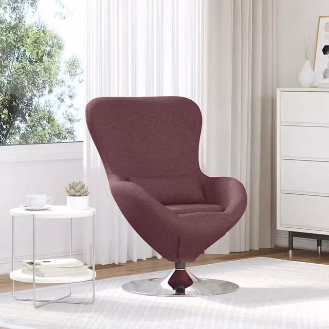 Divano Sedia-Poltrona uovo Viola 63 x 73 x 90 cm Tessuto