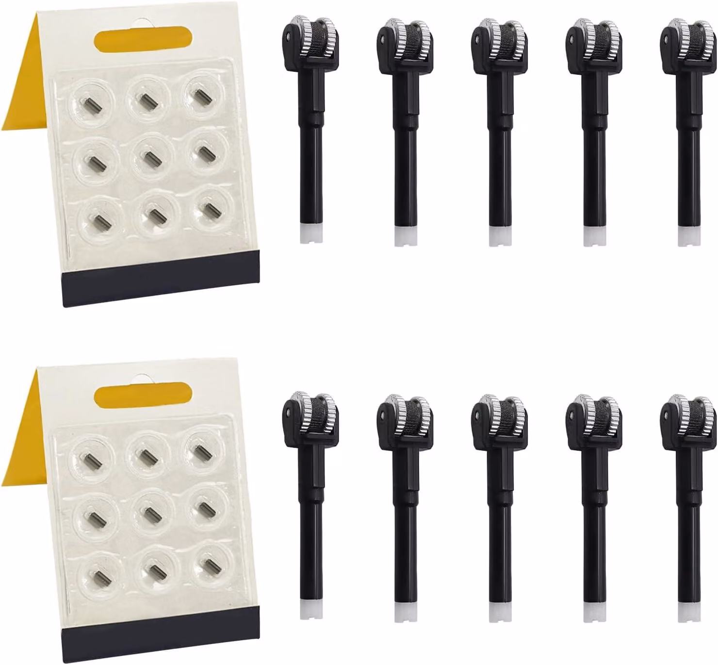 18 accendini di ricambio con pietra focaia, dimensioni 4,3 x 1 cm