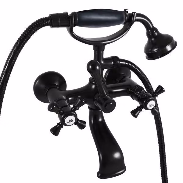 Slezák-RAV Miscelatore per bagno Slezák RAV Morava Retro MK359.5/2CMAT nero Colore: nero opaco, Dimensioni: 150 mm