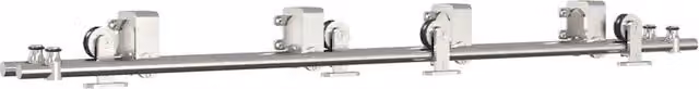 Kit Binari Porta Scorrevole CFW5826650 in Acciaio Inossidabile Argento, Lunghezza: 183 cm