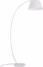 Lampada da terra Bizzotto bianca per giardino, design moderno, IP44, E27, 20 W, L/P/H: 43 x 18 x 180 cm