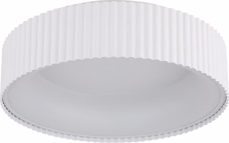 Globo Kemp Plafoniera LED 45W CCT bianco opaco, funzione memoria in metallo Ø46cm 15924DW