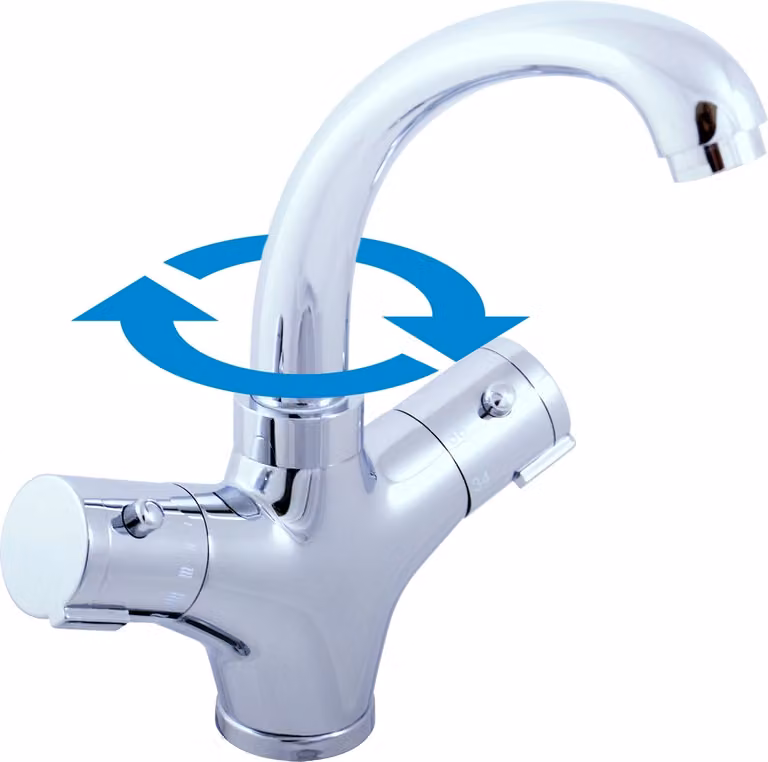 Slezák-RAV: Miscelatore termostatico per lavabo TRM26.5 Tubo flessibile Chrom da 3/8''