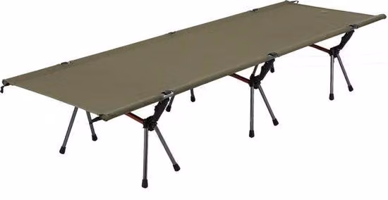Letto singolo da combattimento 190x68 cm verde, sistema pieghevole
