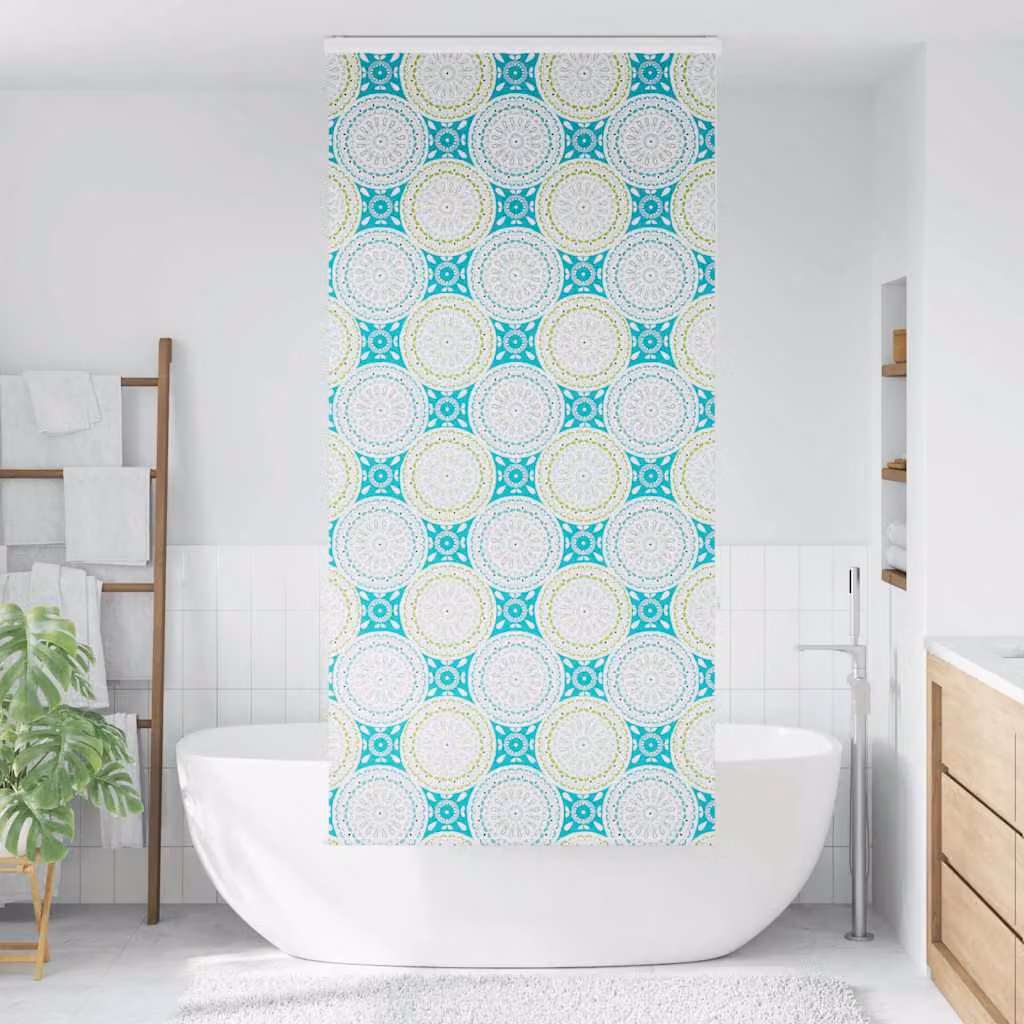 vidaXL Tenda a Rullo Doccia Cassonetto 110x240 cm Larghezza Tessuto