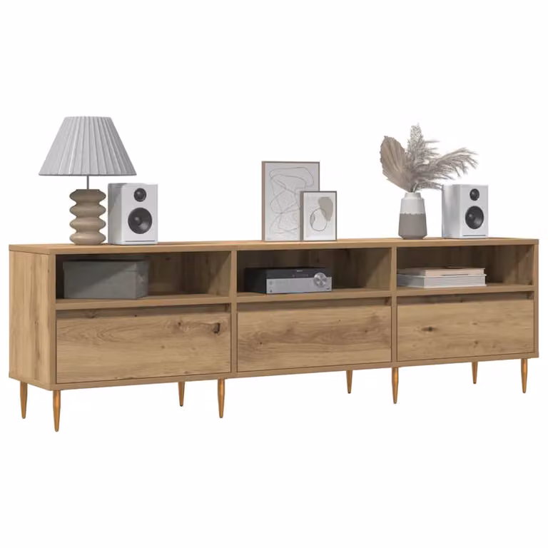 vidaXL Mobile Porta TV Rovere Artigianale 150x30x44,5 cm Multistrato