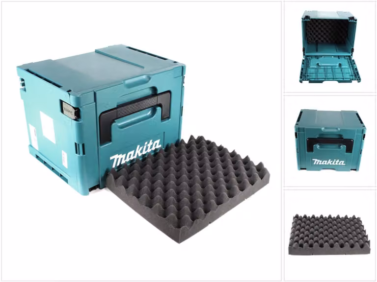 Makita Valigetta MAKPAC 4 + Inserto universale in schiuma espansa