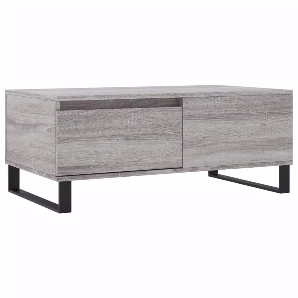 Tavolino Salotto Grigio Sonoma 90x50x36,5 cm Legno Multistrato