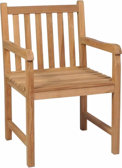 Sedie Giardino 4 pz con Cuscini Rossi a Quadri Massello di Teak 3073017