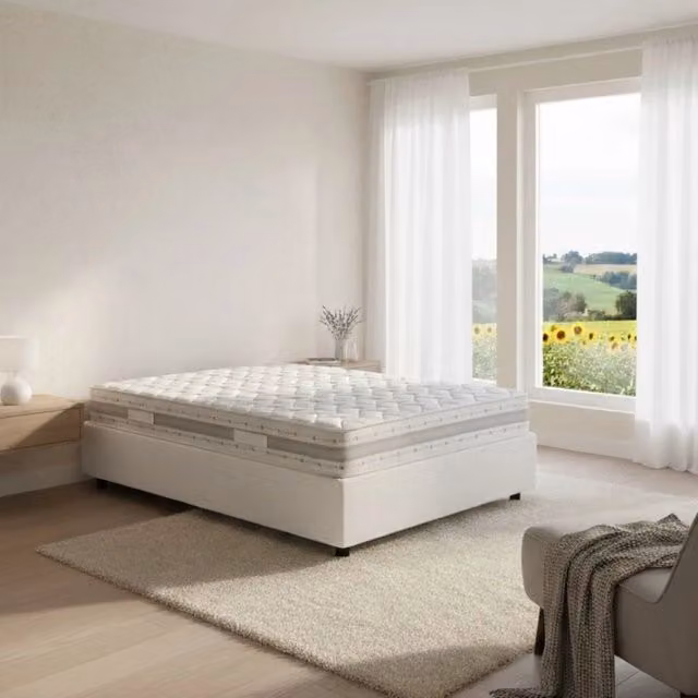 Letto Alvise Talamo Italia con Materasso Incluso, Bianco, L/P/H: 120 x 200 x 32 cm – 1