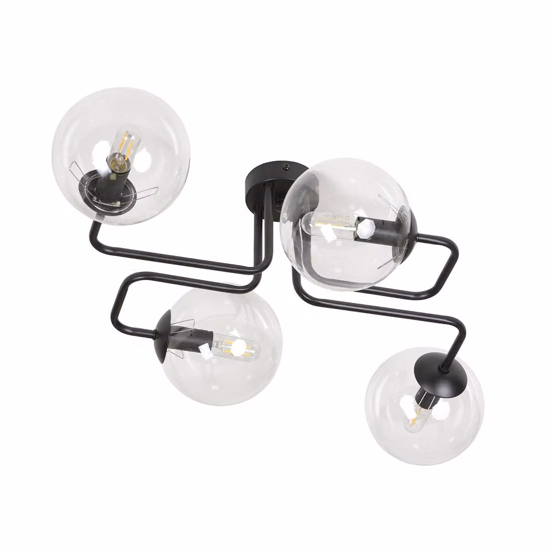 LAMPADA DA SOFFITTO Emibig 4xE14 40W BRENDI 4 PZ/TRASPARENTE 831/4