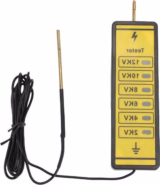 Tester elettrico per aziende agricole, da 2000 a 12000 V, con 6 indicatori LED, ideale per aziende agricole e attività agricole