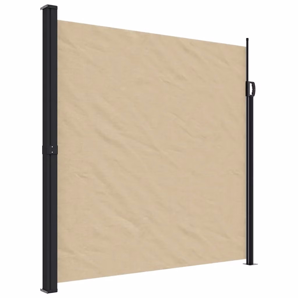 Tenda da sole laterale retrattile DESIGN IN beige in poliestere con struttura in alluminio per balcone e giardino L: 500 cm, H: 200 cm – 2