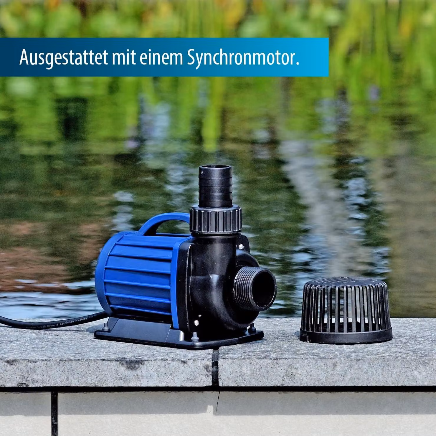 Pompa per laghetto - Pompa per fontana - Pompa per filtro - Pompa per corsi d'acqua - Pompa per cascate - Capacità: 10.000 litri/ora