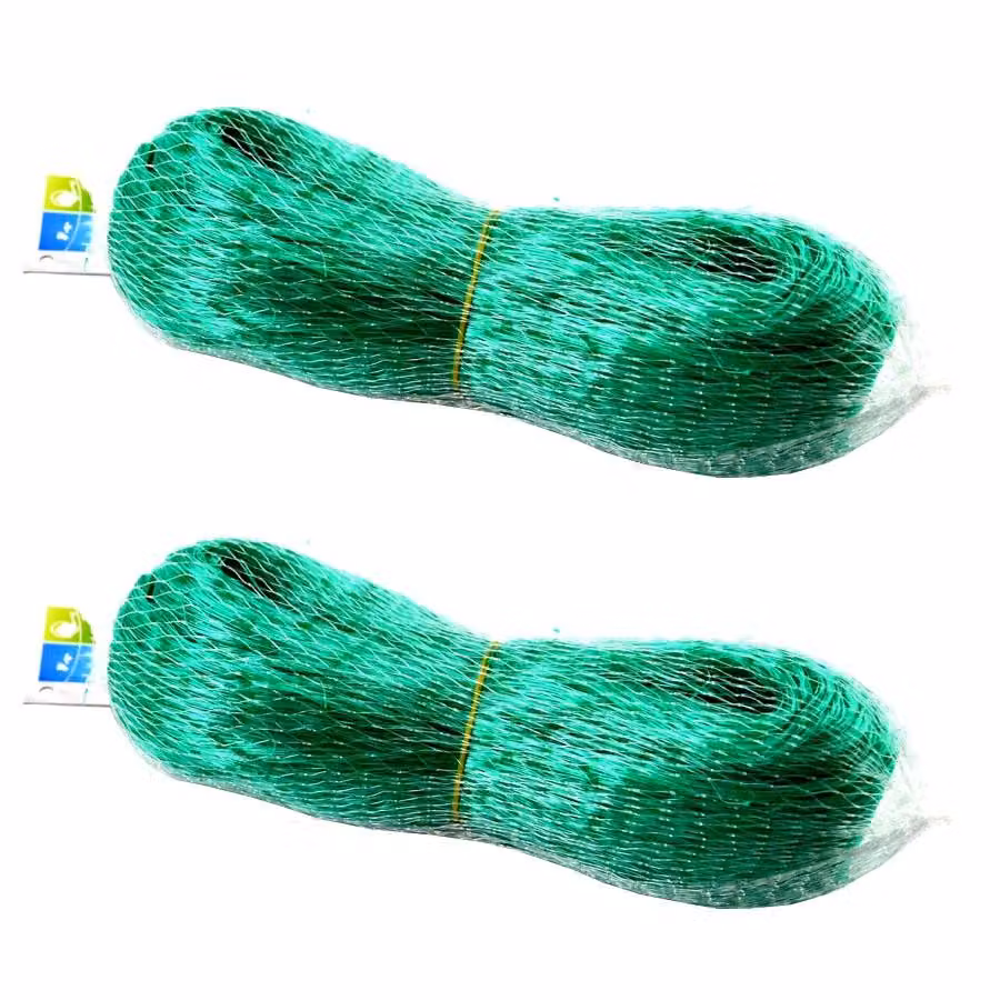 2 reti antiuccelli a maglia fitta, 8 x 8 m, maglia 20x20 mm, rete per laghetti, rete da giardino, rete per foglie, rete di protezione dalle foglie, rete di protezione per piante