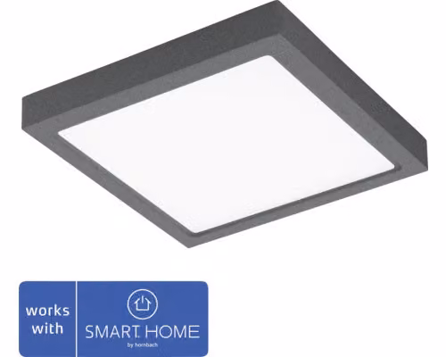 EGLO Argolis-C, plafoniera intelligente, Bluetooth, antracite, bianco, plastica, multifunzione, 2700 K