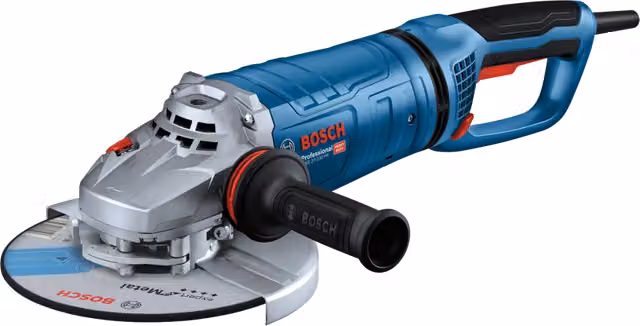 Smerigliatrice angolare Bosch Professional GWS 27-230 PR da 2700W con disco da 230 mm, colore blu