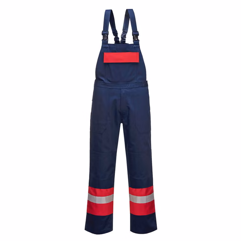 Portwest FR57 Bizflame Plus Latzhose Navy Gr. 4XL