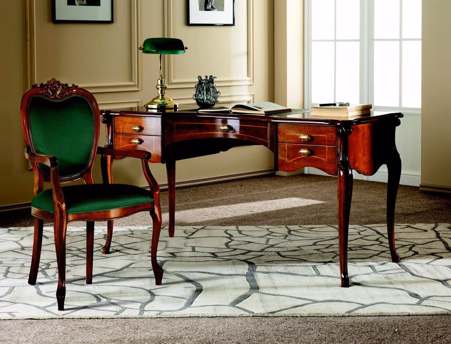 Italienische Klassisches Holz Möbel Luxus Schreibtisch Büromöbel Stil Barock