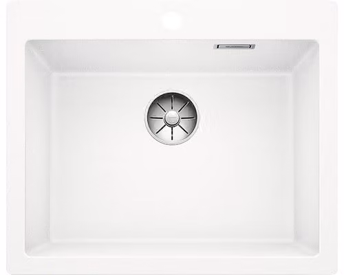 Lavello in granito Blanco Pleon 6, colore bianco