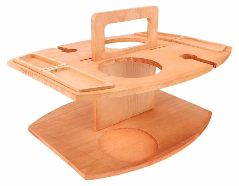 Tavolo pieghevole da picnic – Leggero, realizzato in legno di Paulownia – Multifunzionale – Tavolo portatile – Include viti – Adatto per l'uso all'aperto – Tavolo da giardino