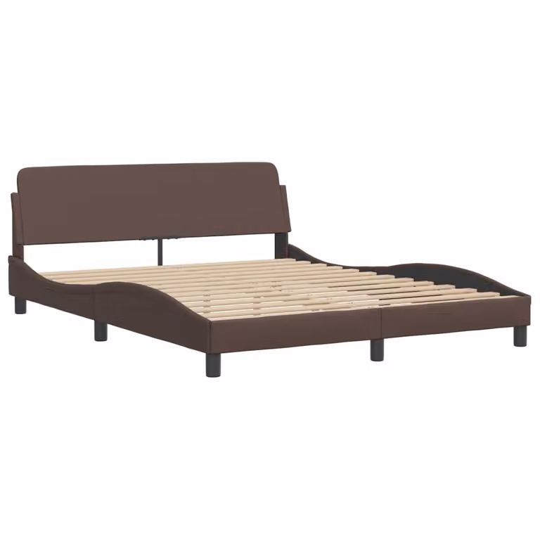 Giroletto Dover Marrone 160x200 cm in Pelle finta
