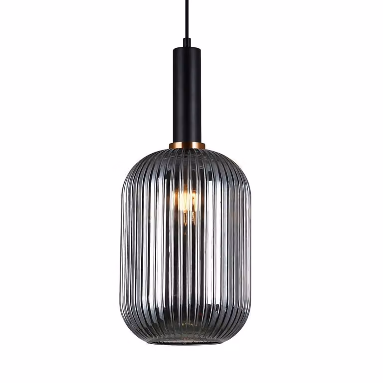 Lampada a sospensione Antiola PND-5588-1L-BK+SG Italux