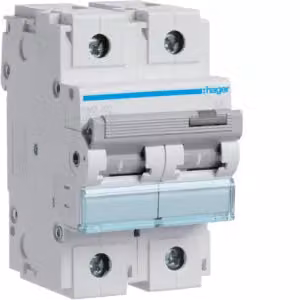 Interruttore magnetotermico bipolare 15 kA, caratteristica D, 125 A, 3 moduli