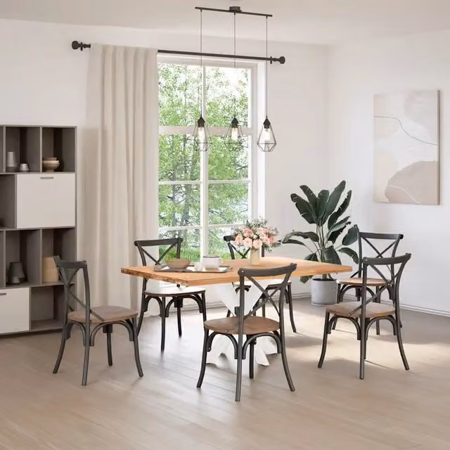 Gamba per Tavolo da Pranzo | Piede del tavolo a Forma di Ragno Bianca 85x85x(72-73) cm in Acciaio
