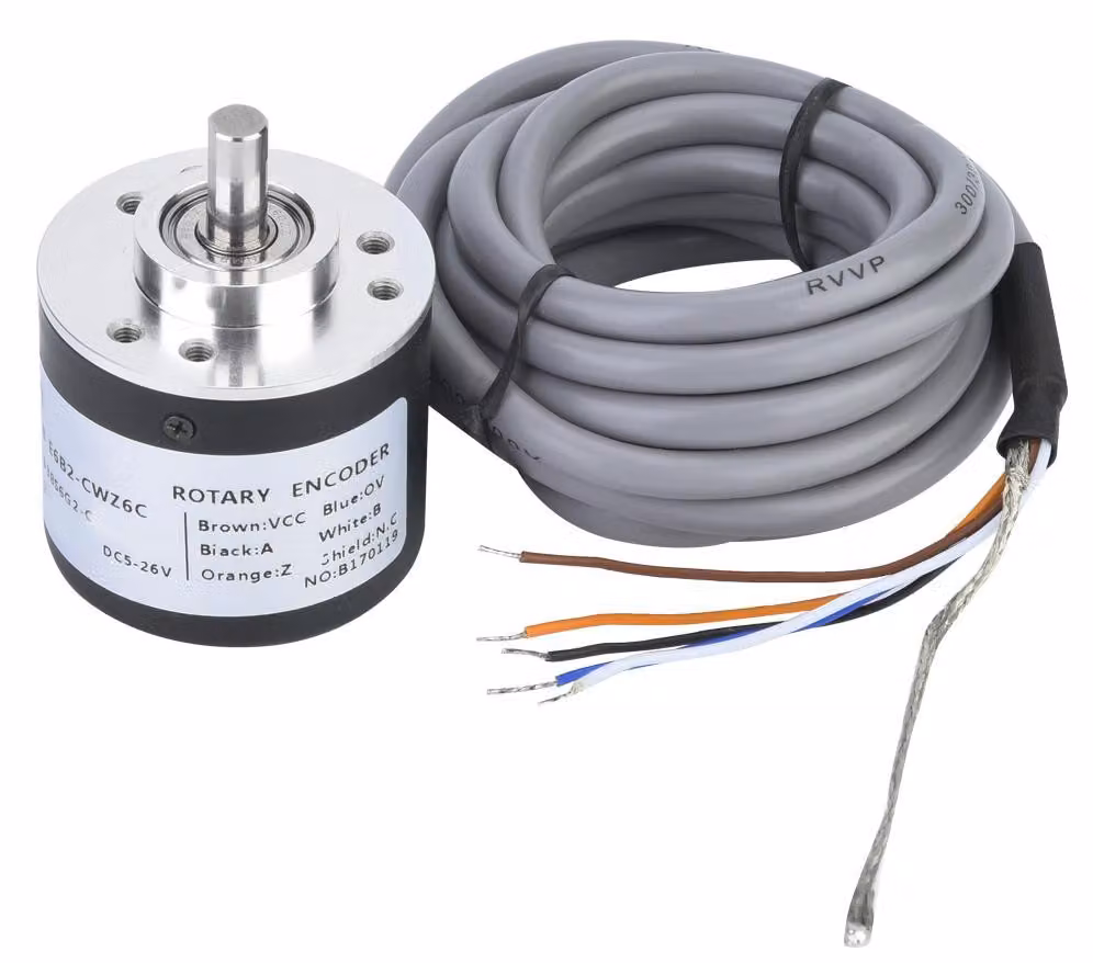 E6B2-CWZ6C: Encoder rotativo incrementale per uso generale, diametro 38 mm (2500 impulsi per rotazione)
