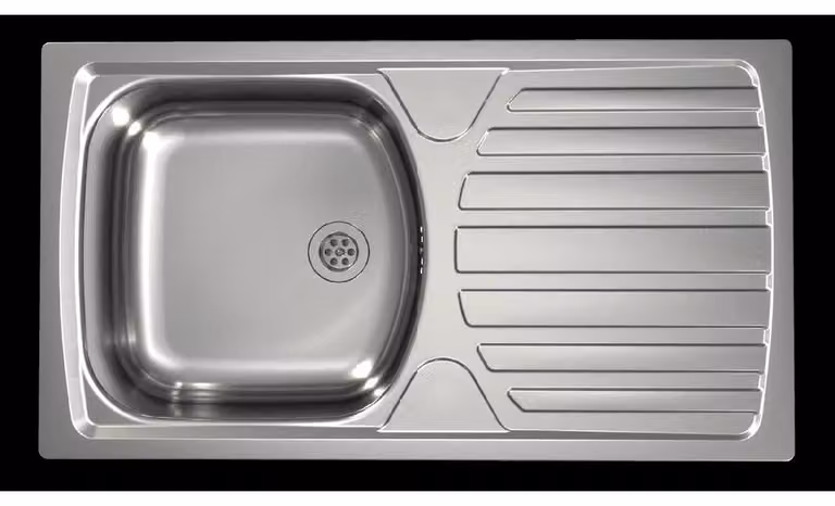 Alveus Basic - Lavello, 780x435 mm, scarico 60 mm, acciaio inox 1136534