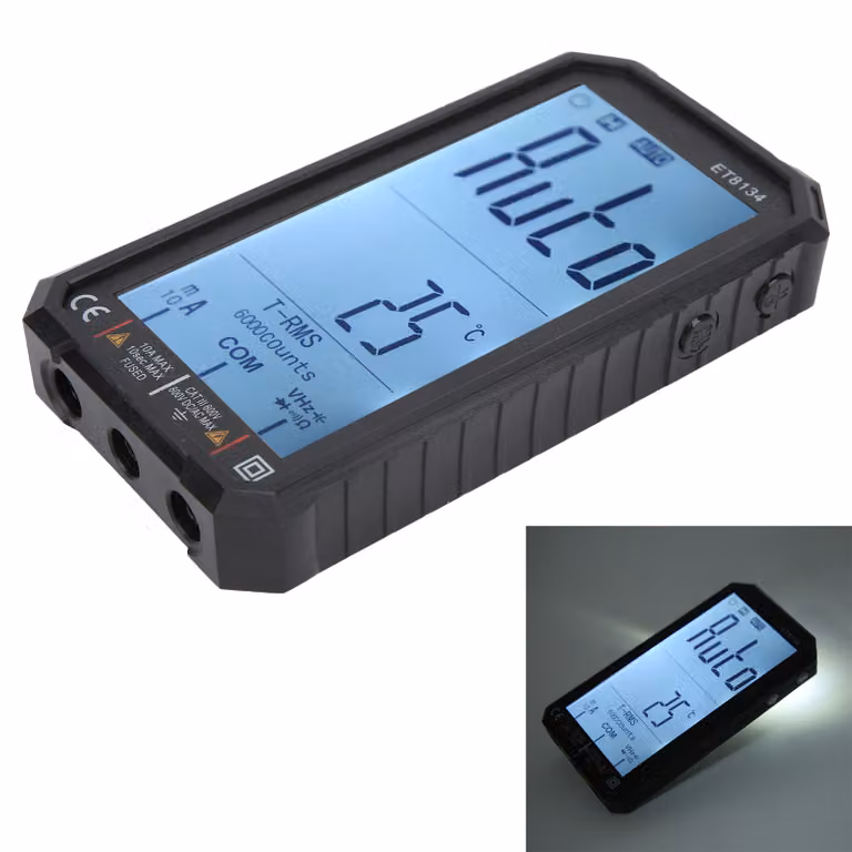 Multimetro, multimetro multifunzione, multimetro LCD, multimetro automatico, misuratore per elettricisti, strumento di elettricità