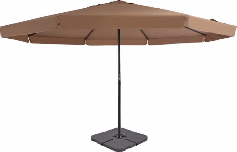 The Living Store Ombrellone con portaombrelli Taupe