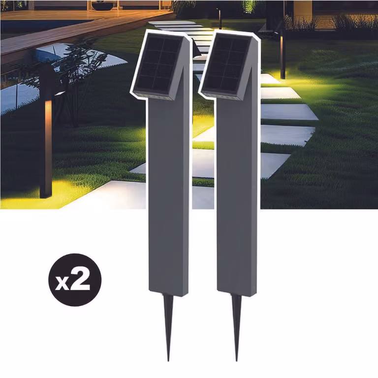 Set di 2 lampade solari EZIlight® Solar Way S15