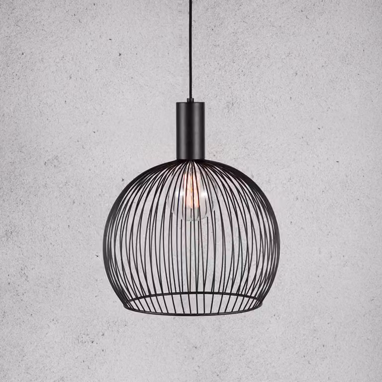 DFTP by Nordlux Lampada a sospensione Aver, dimmerabile, Nero, Soggiorno / Sala da pranzo, Metallo, Scandinavo, Lampada a sospensione