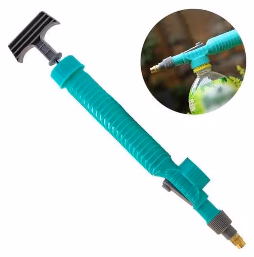 Ugello manuale - Ugello spray regolabile per bottiglie - Ugello spray a nebbia e a getto - per giardinaggio, pulizia e auto - colore verde