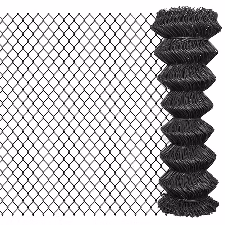 Recinzione in rete vidaXL in acciaio rivestito in PVC, Grigio, L: 15 m, H: 1,25 m