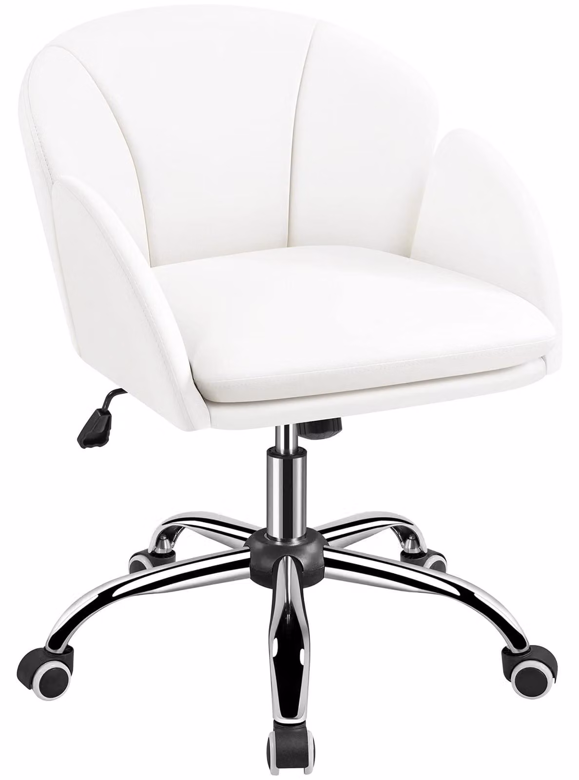 Sedia da ufficio ergonomica - Fino a 136 kg - Altezza regolabile - Bianca