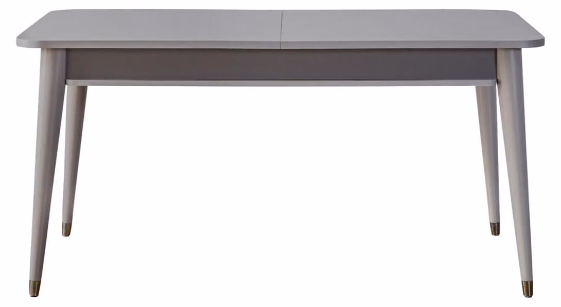Grauer Esstisch Designer Esszimmer Möbel Ausziehbarer Holz Tisch