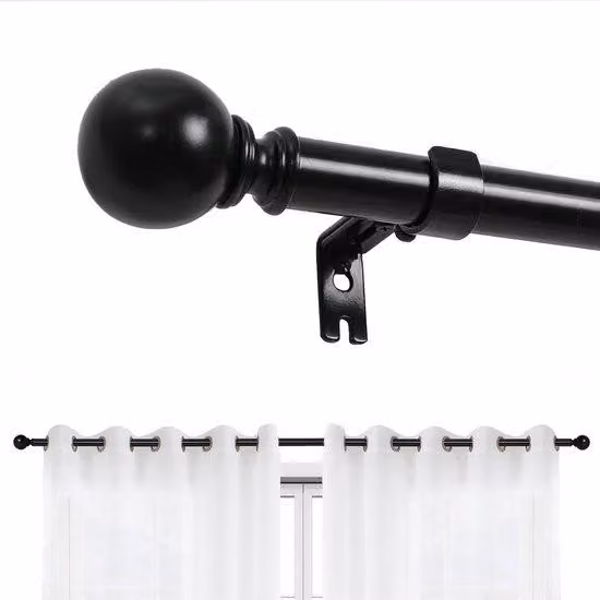 Set di tende a rullo nere per finestre da 81 cm a 198 cm