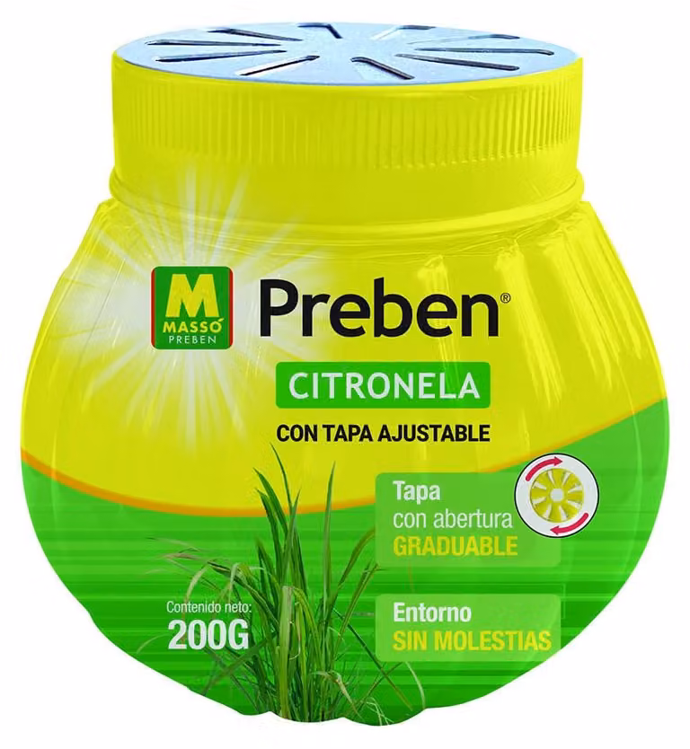 Gel alla citronella Preben, repellente naturale regolabile - Massó