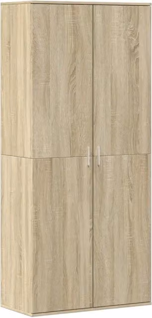 Scarpiera | Mobile per scarpe Rovere Sonoma 80x39x178 cm in Legno Multistrato