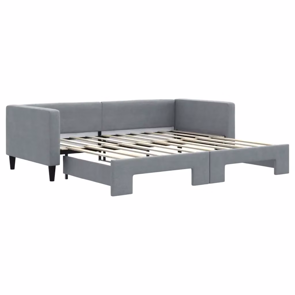 Divano Letto Moderno vidaXL Grigio con Struttura Imbottita – 2