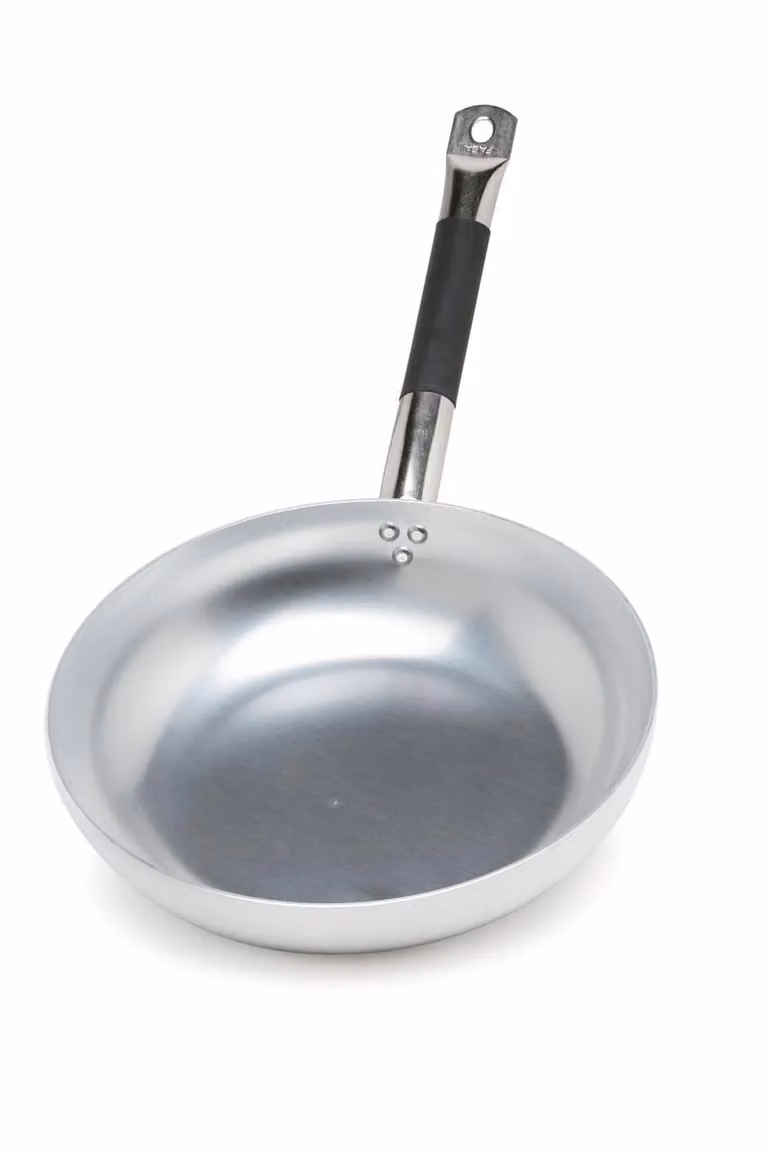 Padella alta in alluminio a un manico con guaina termoresistente, spessore 3 mm, diam. 36cm