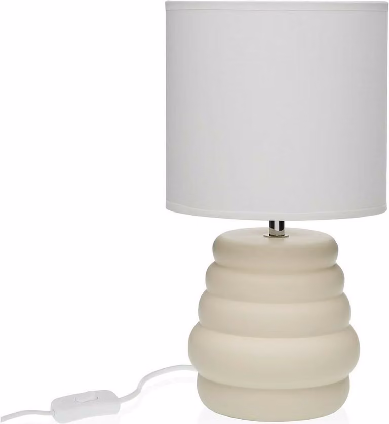 Lampada da tavolo in Vetroceramica Versa Beige 40 W 17 x 32,2 cm