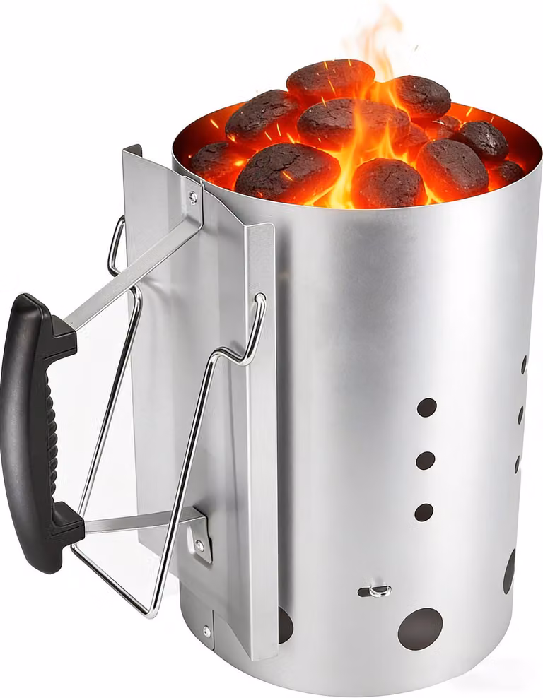 Accendifuoco rapido XL per accessori per barbecue a carbone, con maniglia