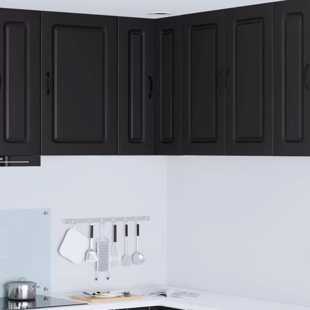 Mobile da cucina-Armadio da cucina Nero 57 x 57 x 80 cm Legno multistrato 717457