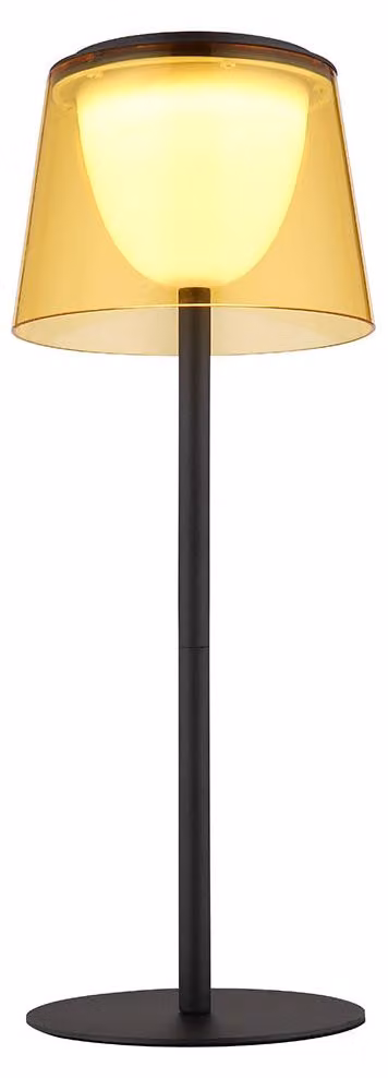 Lampada da tavolo a LED, per interni ed esterni, batteria ricaricabile, dimmer touch, H 34 cm