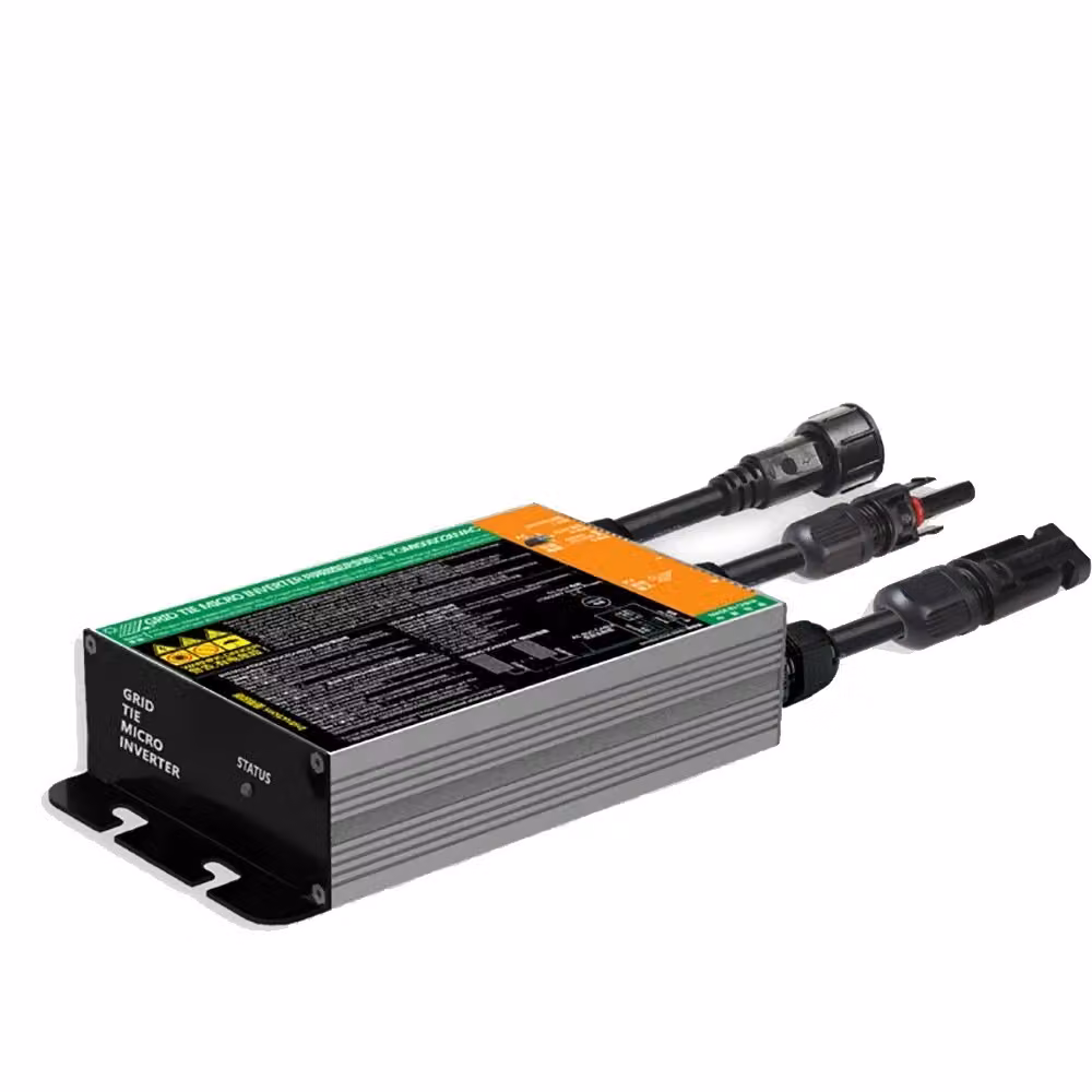 Micro-inverter solari, elevata efficienza di conversione energetica, design compatto, modello GMI-500W, tensione di ingresso 180V-280VAC, tensione a circuito aperto (Voc) 18-50