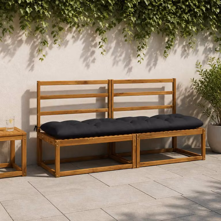 vidaXL Cuscino per panchina VIANEN 100% Poliestere Blu Scuro